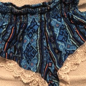 Tribal print shorts